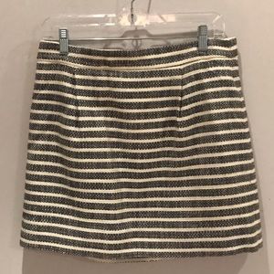 Striped j crew skirt